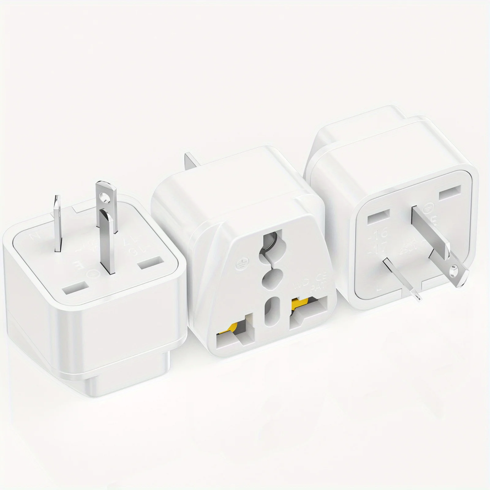 1pc US/UK/AU standard conversion plug, single head optional multi country travel power adapter