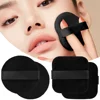 Wholesale Black Velet Powder Puffs with Box Makeup Sponges Wet Dry Use Setting Powder Pad Blush BB Cream Foundation Makeup Puff 5