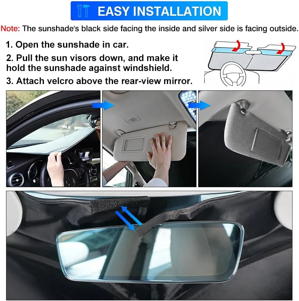 For Alfa Romeo Giulia 2016-2022 2023 2024 Car Windshield Sunshade Cover Front Window Sun Shade Visor Car Interior UV Protection 6