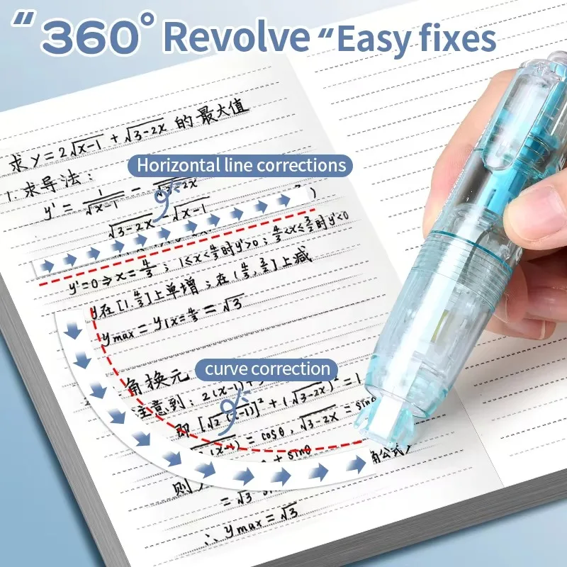 Cute Korean Correction Tape for Students Whiteout Roller Pen Eraser School Supplies Stationery Office Writing Tool Durable Gift