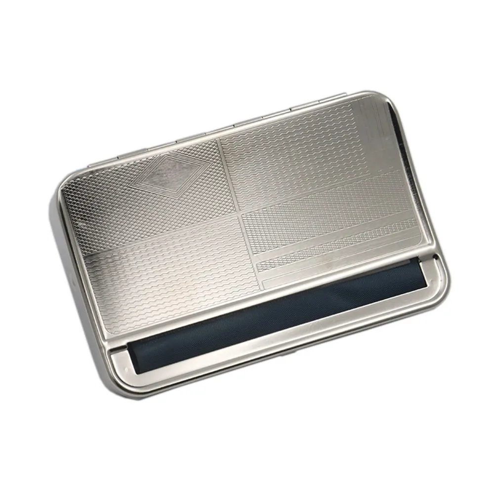 Premium Metal Cigarette Case & Rolling Machine - Ultimate Tobacco Rolling Tool and Smoking Accessory