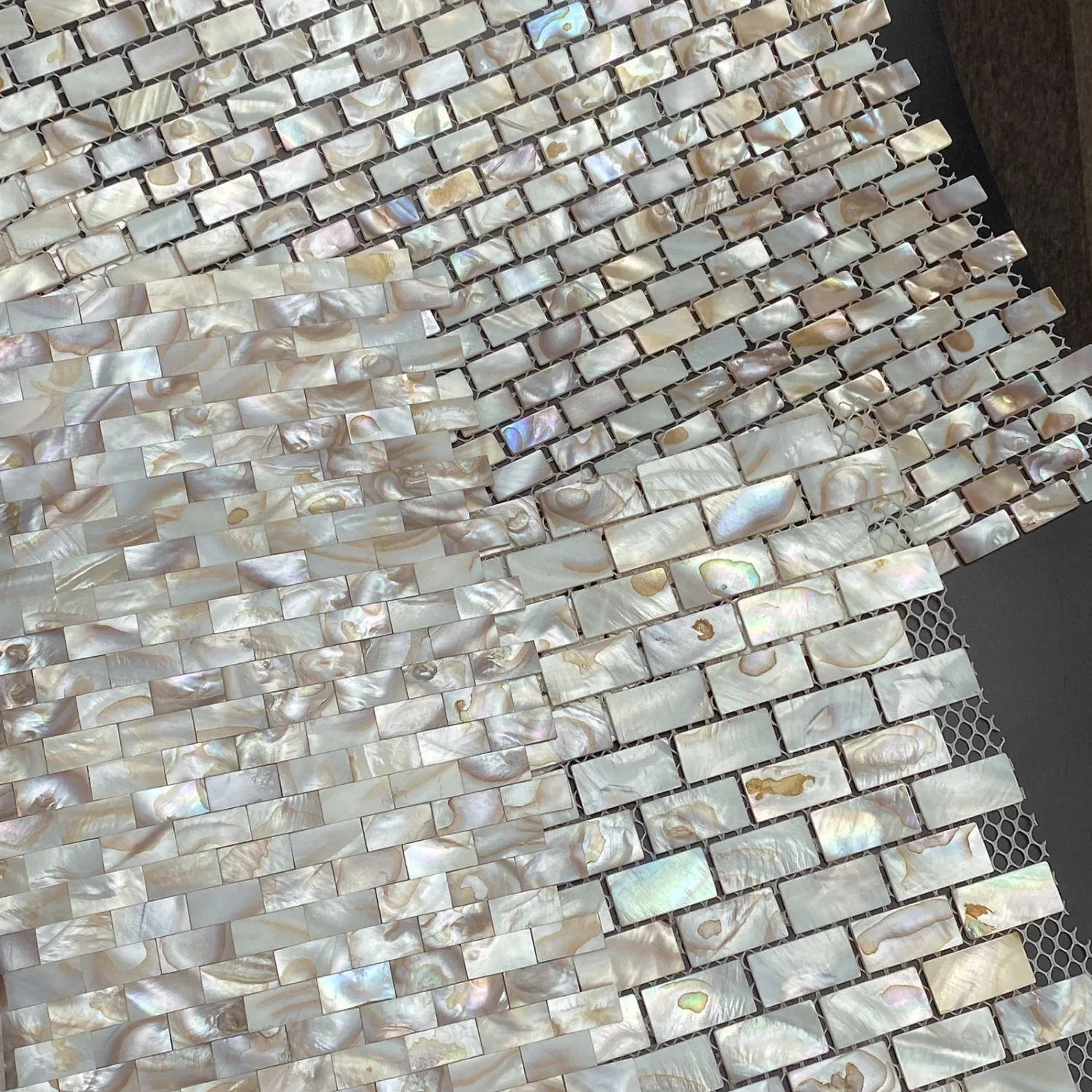 Mother of Pearl Natural Shell Mosaic Kitchen Backsplash Bathroom Background Shower Decorative Wall Tile Sheet mother pearl mosaic tiles