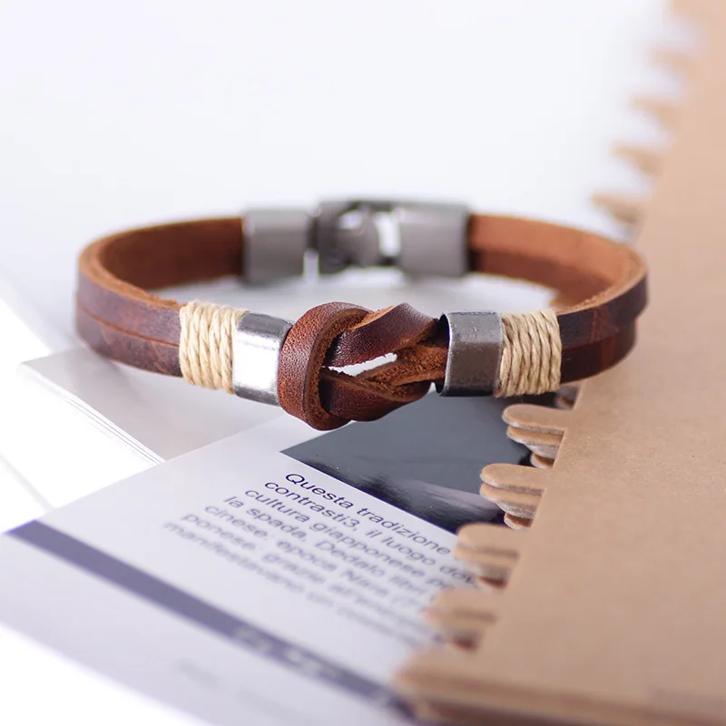 Fashion Jewelry Punk Rock Antique Copper Plated PU Leather Bracelet&Bangle for Women Men Friendship Party Gift bracelet jewelry leather bracelets