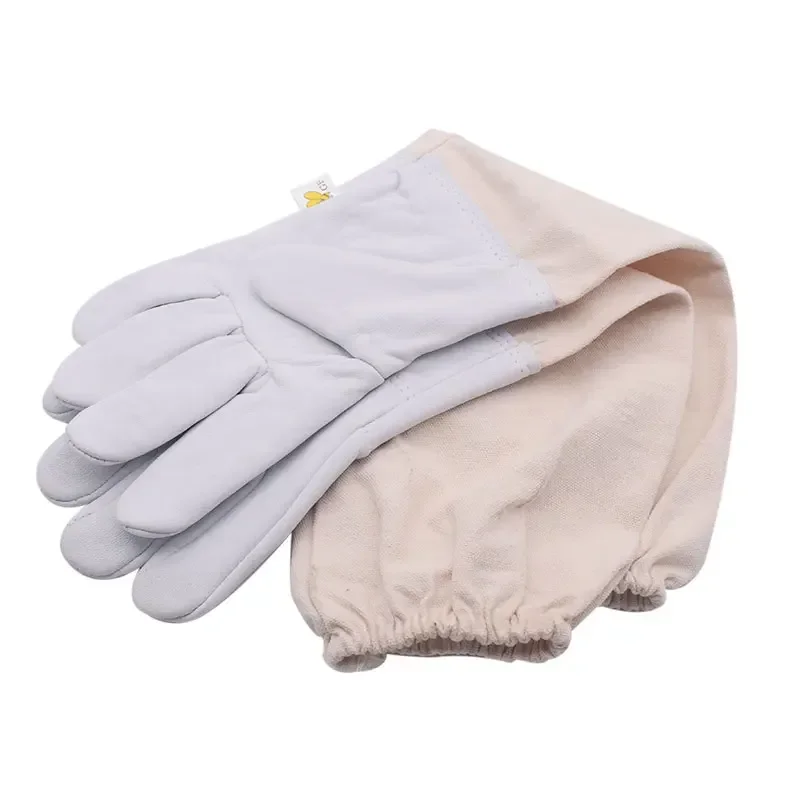 Professional Beekeeping Gloves Protective Sleeves Breathable Goatskin Bee Gloves Ventilated Beekeepe Apiculture Tools