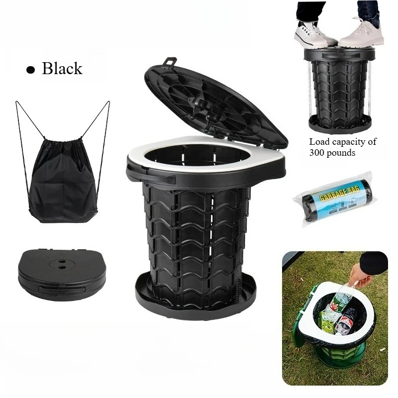 مرحاض تخييم خفيف للغاية وقابل للطي - مرحاض خارجي م...