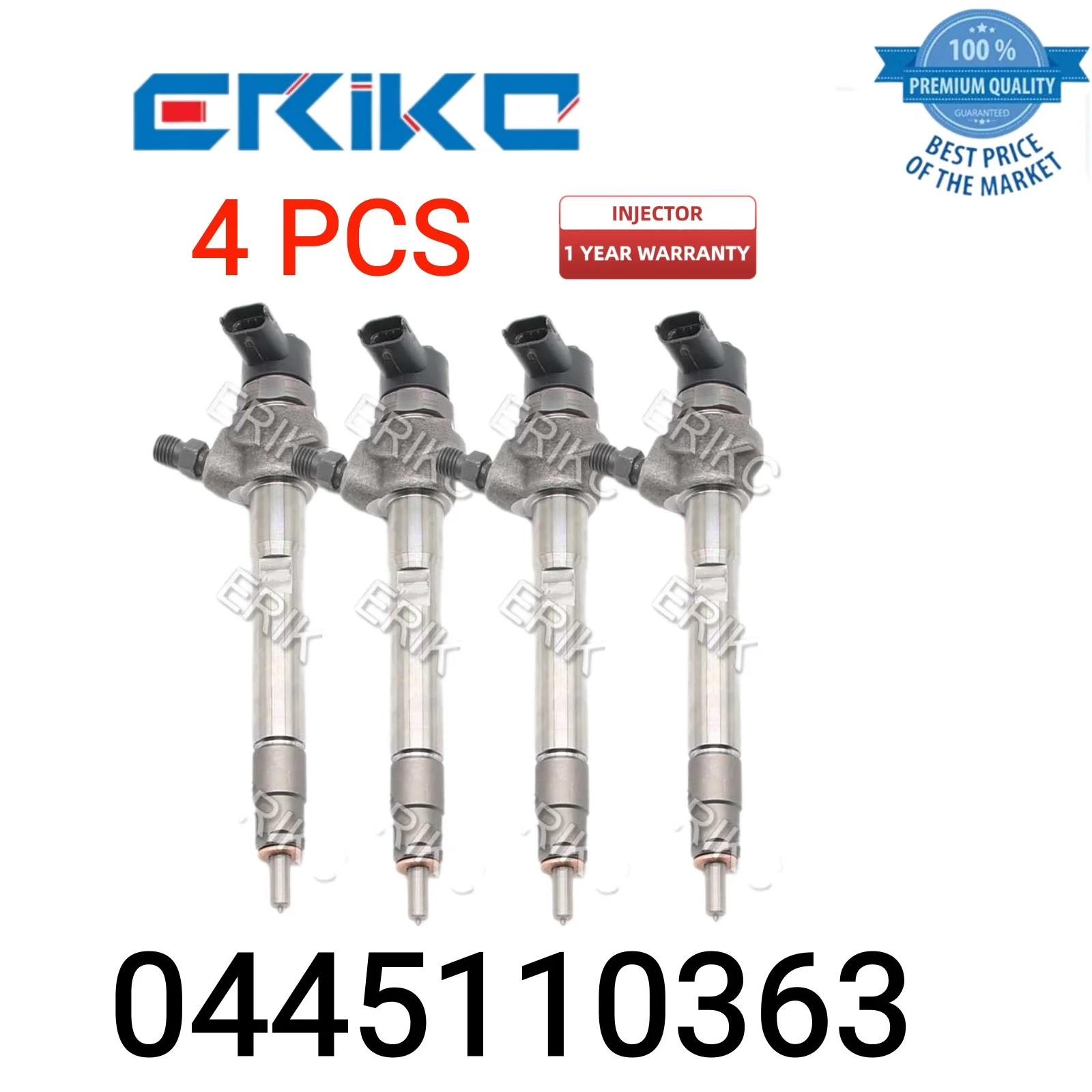 

4 PCS 0445110363 Electric Diesel Injector 0 445 110 363 Common Rail Direct Injector 0445 110 363 Oil Auto Engine Injector