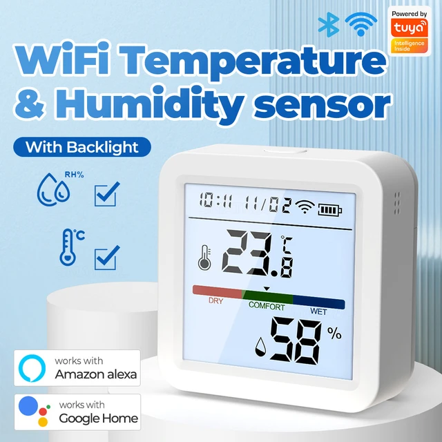 Detachable Thermohygrometer Digital Temperature Humidity Meter Bt