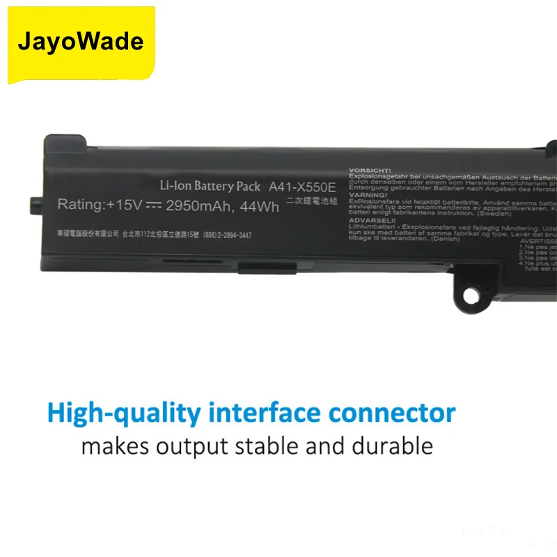 JayoWade A41-X550E Laptop Battery for ASUS K550D K550DP D451V