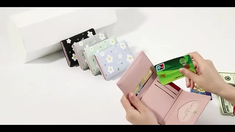 Stylish and Fashionable Ladies Mini wallet for Women Simple Stylish - Trendy Flower Printed Hand Bag for Girls/ Purse for Women Female Ladies