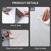 10Pcs Floor Stickers 30*30cm PVC Imitation Marble Brick Tile Self-adhesive Wall Stickers Waterproof Floor Tiles Bathroom Decor 6
