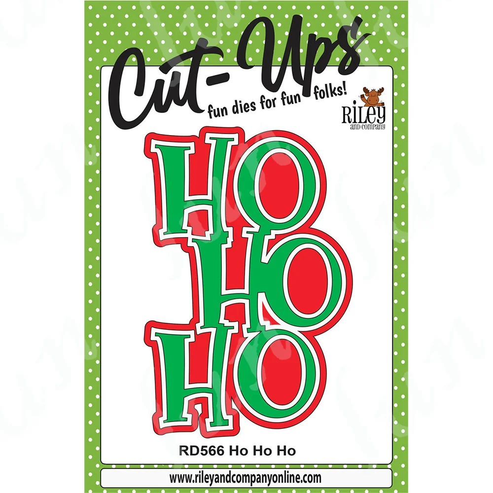 

Christmas Ho Ho Ho Metal Cutting Dies Scrapbooking Decoration Embossing Cut Die Template DIY Making Greeting Card Album New 2023