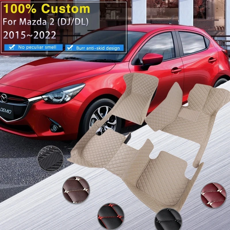 CarFloorMatsForMazda2Mazda2DemioToyotaYarisRDJDL20152022