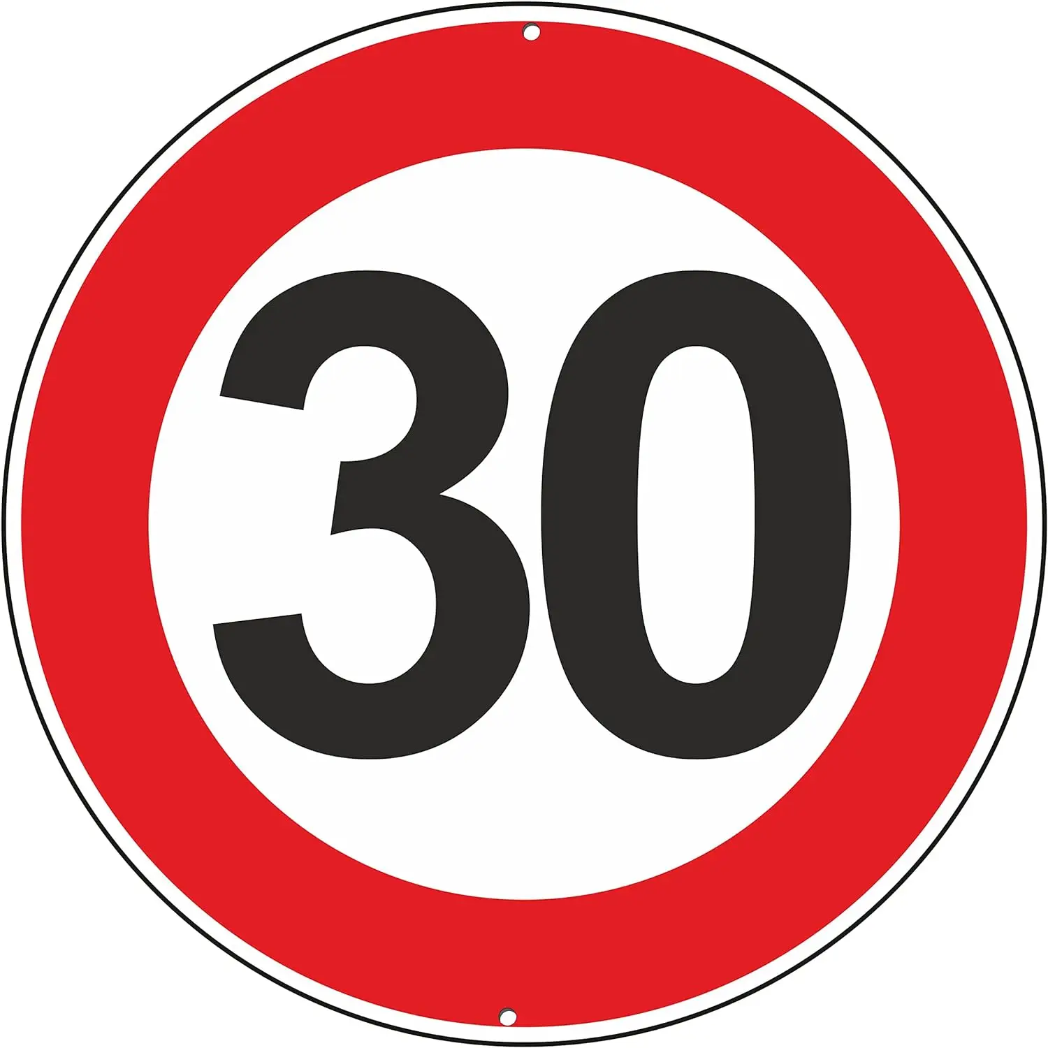Metal Round Plate Traffic Safety Warning Sign - Waterproof, Anti-Fade Tin Sign