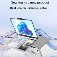 Laptop Dual Screen Intel Celeron N100 15.6''+7'' 32GB DDR4 2TB SSD Fingerprint Unlock HD Camera Backlit Keypad 3.4 GHz Notebook 2