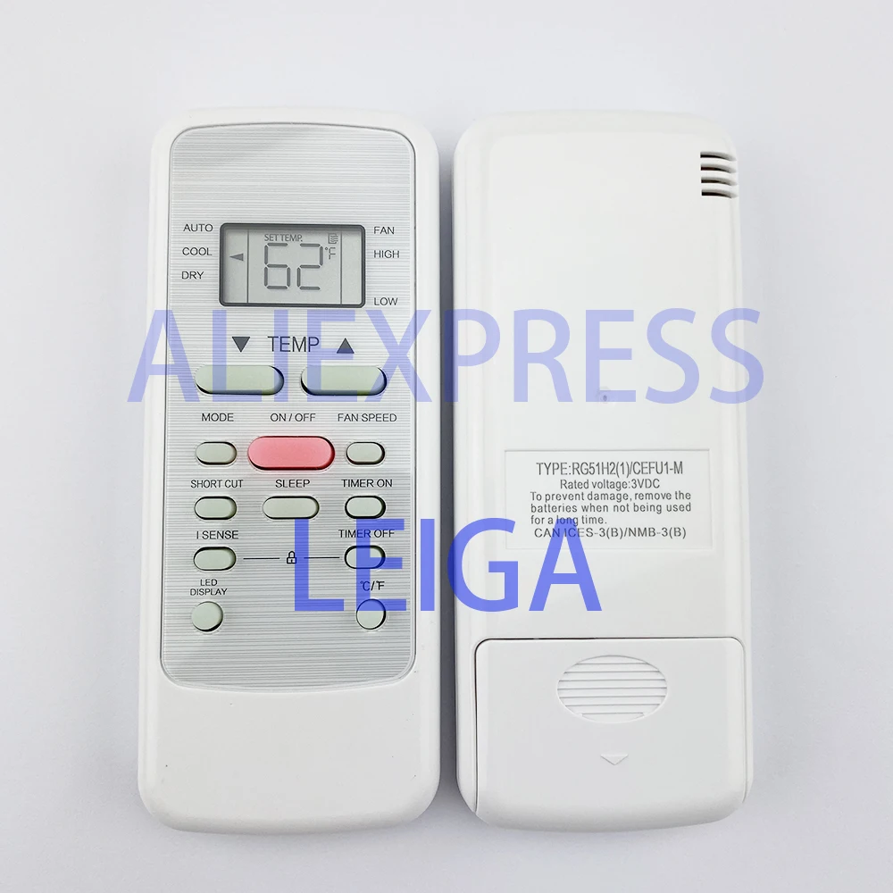 OriginalRG51H21EFU1MRemoteControlforVISSANI5000BTU115Volt