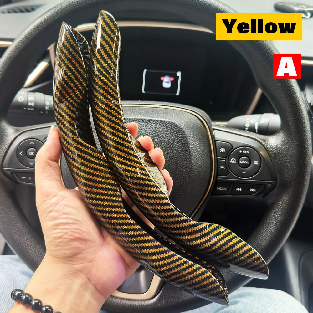 Luxurious 38cm Leather Car Steering Wheel Cover