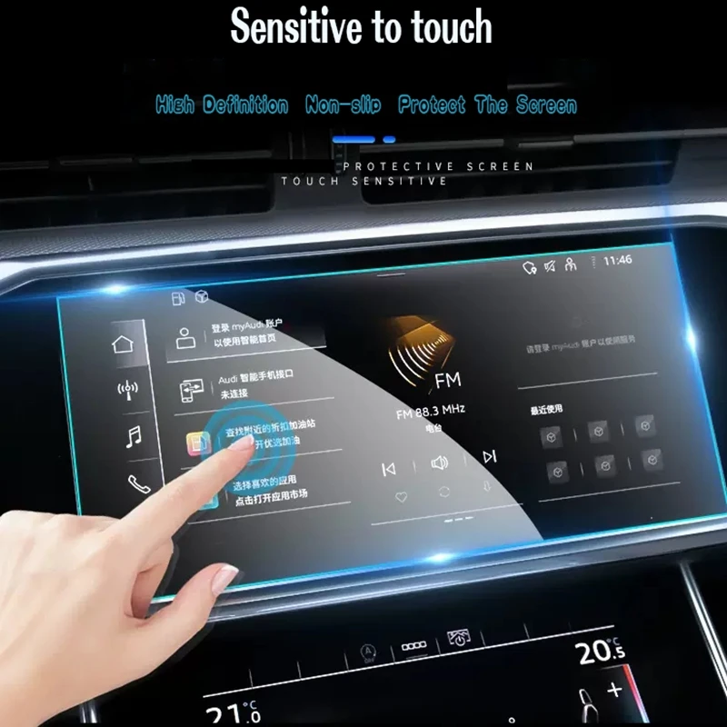 For BMW X5 X6 X7 G05 G06 G07 2019 2020 2021 2022 Car GPS Navigation Protective Film  LCD Screen Tempered Glass Protective Film — view 4