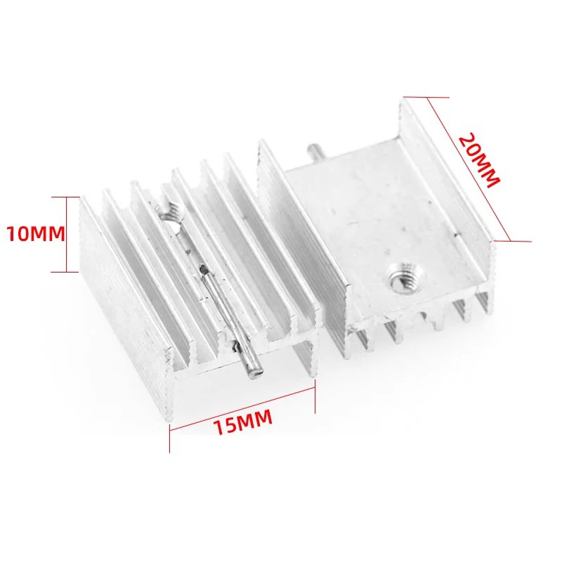 Generic Dissipatore di calore in alluminio TO-220 per radiatore Generic Dissipatore di calore in alluminio TO-220 per radiatore