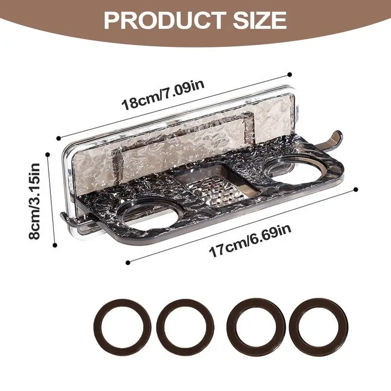 Shower Gel Bottle Rack Hook Shampoo Dispenser Holder Shampoo And Conditioner Bottle No Drilling Shower Gel Dispenser Rack Wall