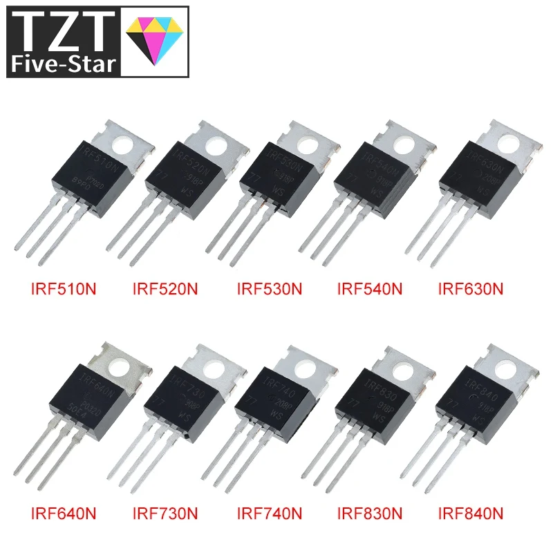 10개 IRF510 IRF520 IRF530 IRF540 IRF630 IRF640 IRF..