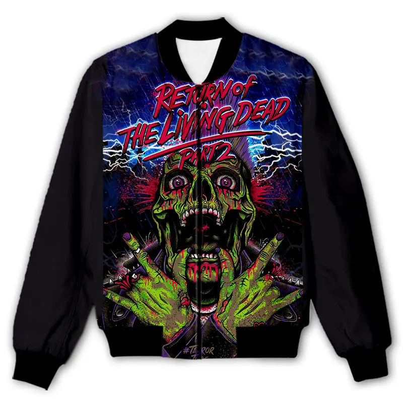CAVVING 3D Printed Return Of The Living Dead Zipper Bomber Jackets Men Overcoat Mens Coat Zip Up Jackets for Women/Men 5