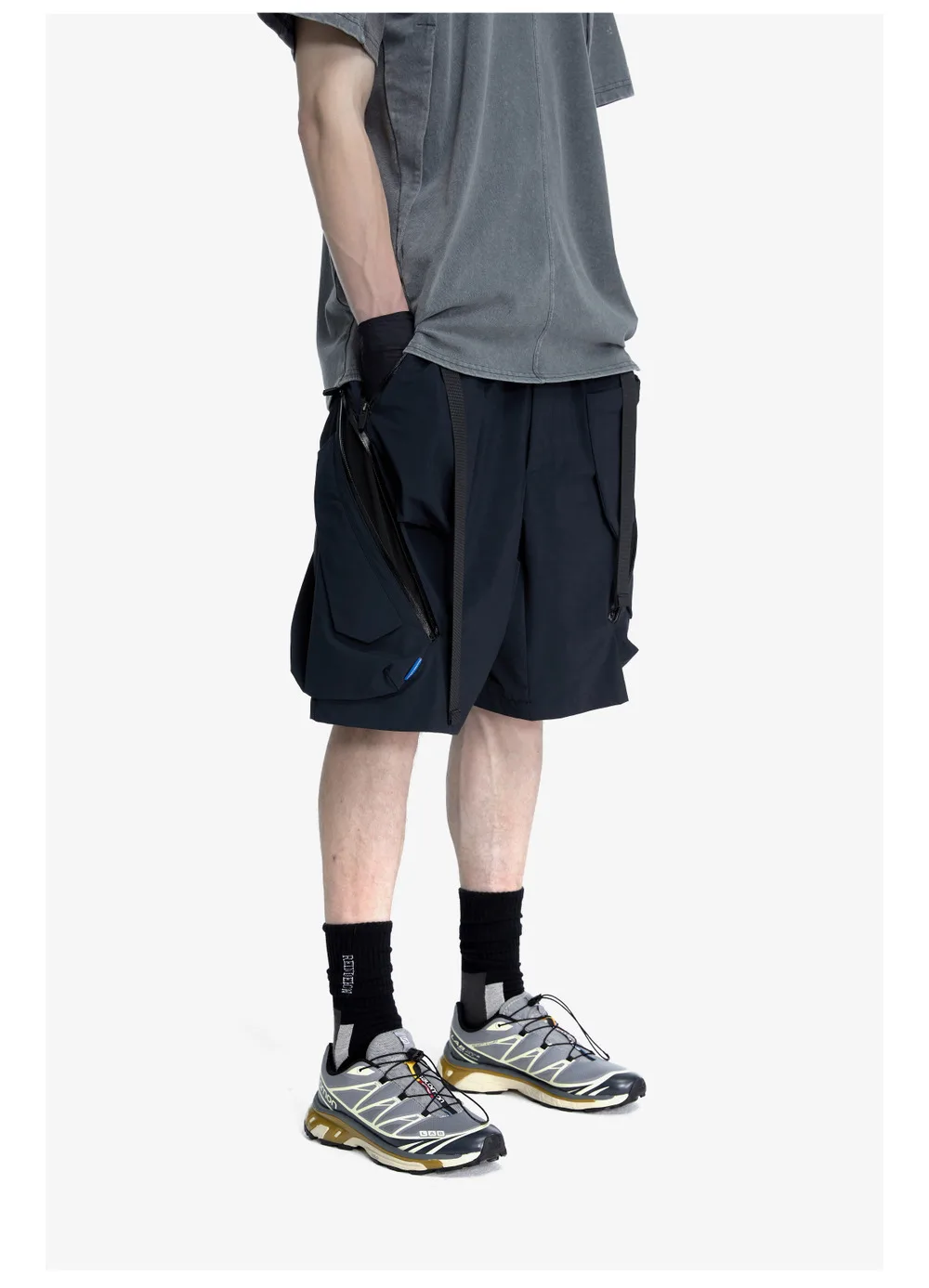 Reindee Lusion 23ss 209 quick drying  lightweight waterproof shorts integrated waist adjustment 3d pockets techwear gorpcore