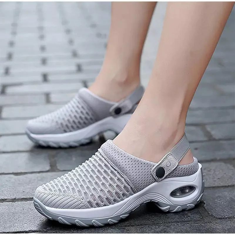 New Summer Breathable Mesh Outdoor Sandals for Women Comfort Casual Arch Support Slippers Anti-slip Treking Beach Sandals