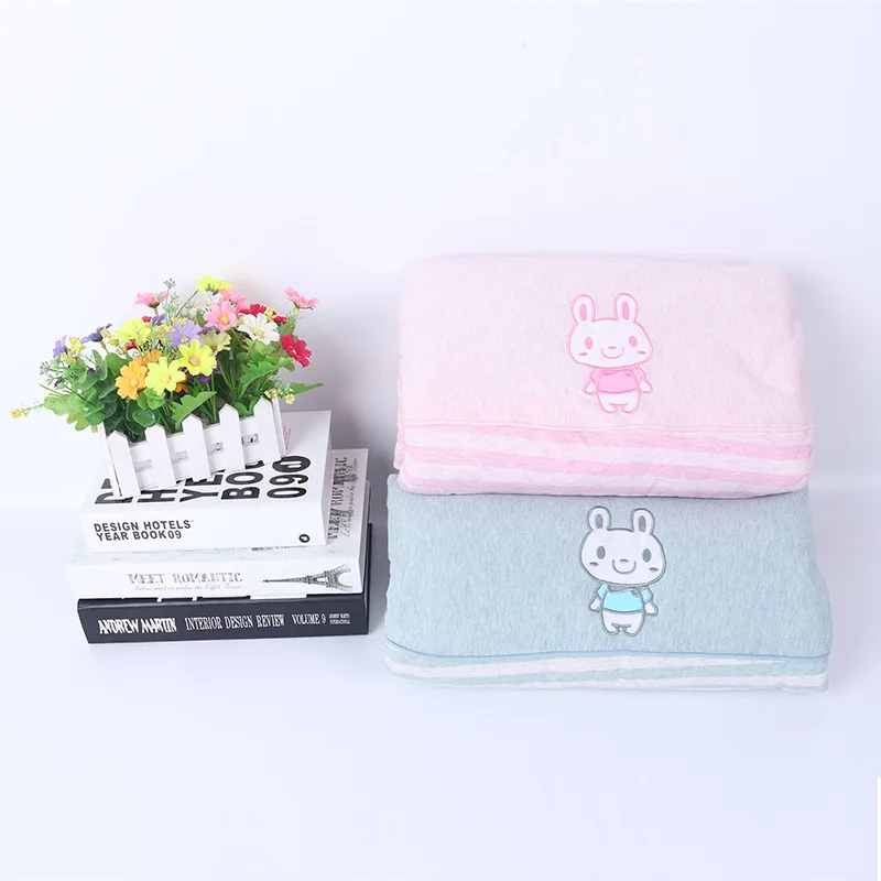 Children Summer Quilt Summer Cool Comforter Swaddling Cotton Crib Kindergarten Cartoon Air Conditioner Quilt Toddler Nap Blanket