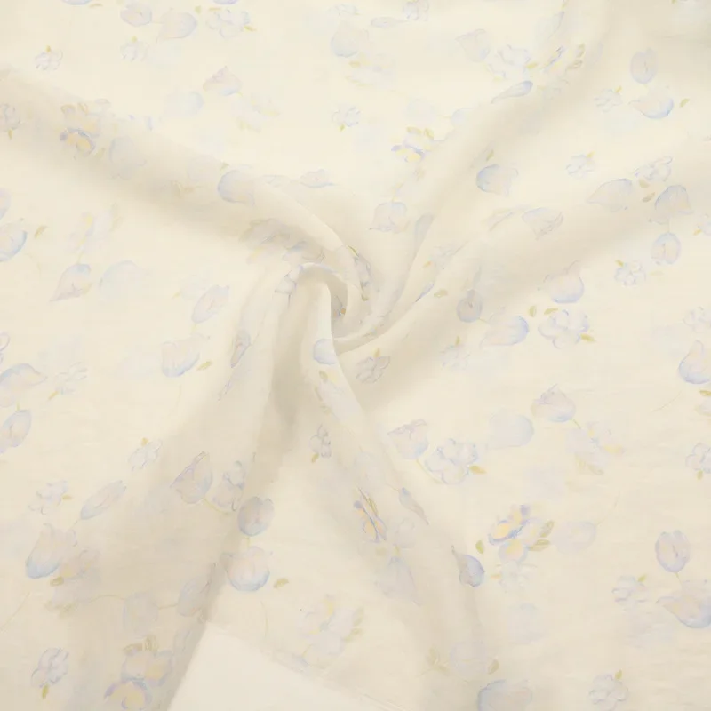 Plain Silk Printed Fabric XR786B-8817 for Spring Summer Cheongsam Dresses Children's Clothing And Accessories Sports Fabric