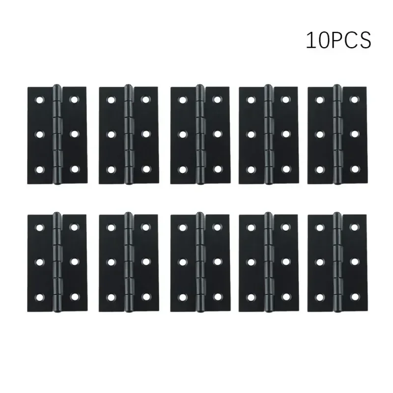 stainless steel hinges,door hinges,plastic hinges,nylon hinges 10PCS Black Iron Door Hinges Furniture Hardware Butt Hinges