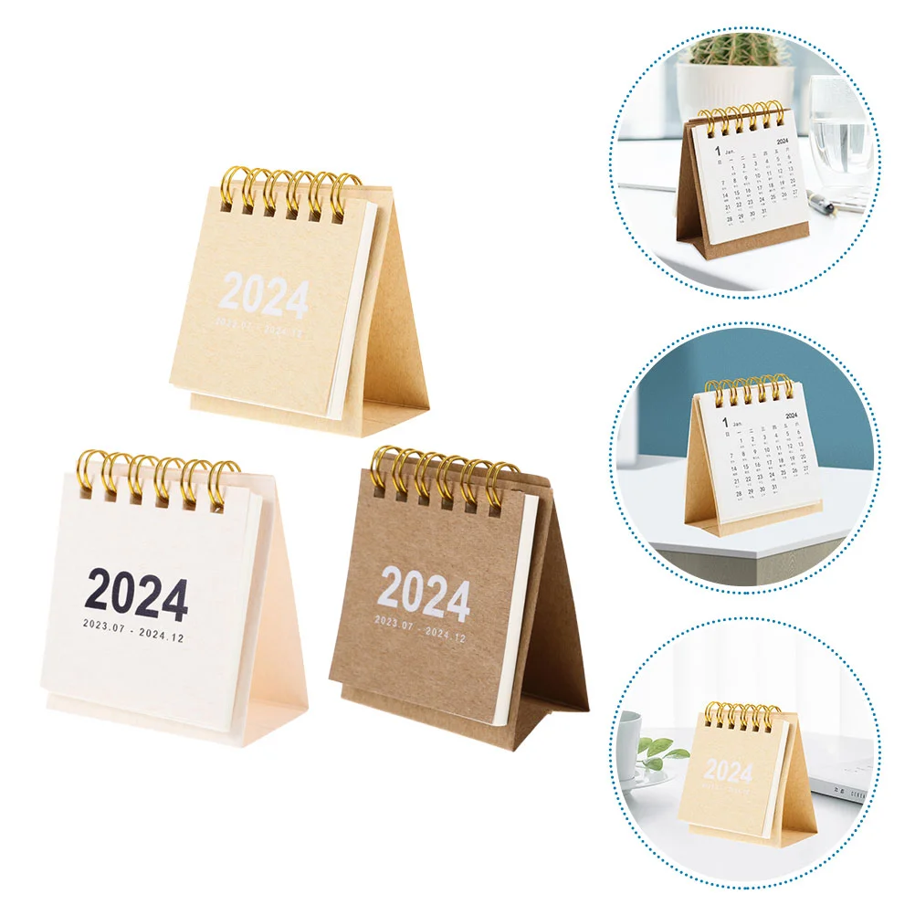 Mini Calendar Tabletop Small Calendar Decorative Desk Calendar Table Decor Decor