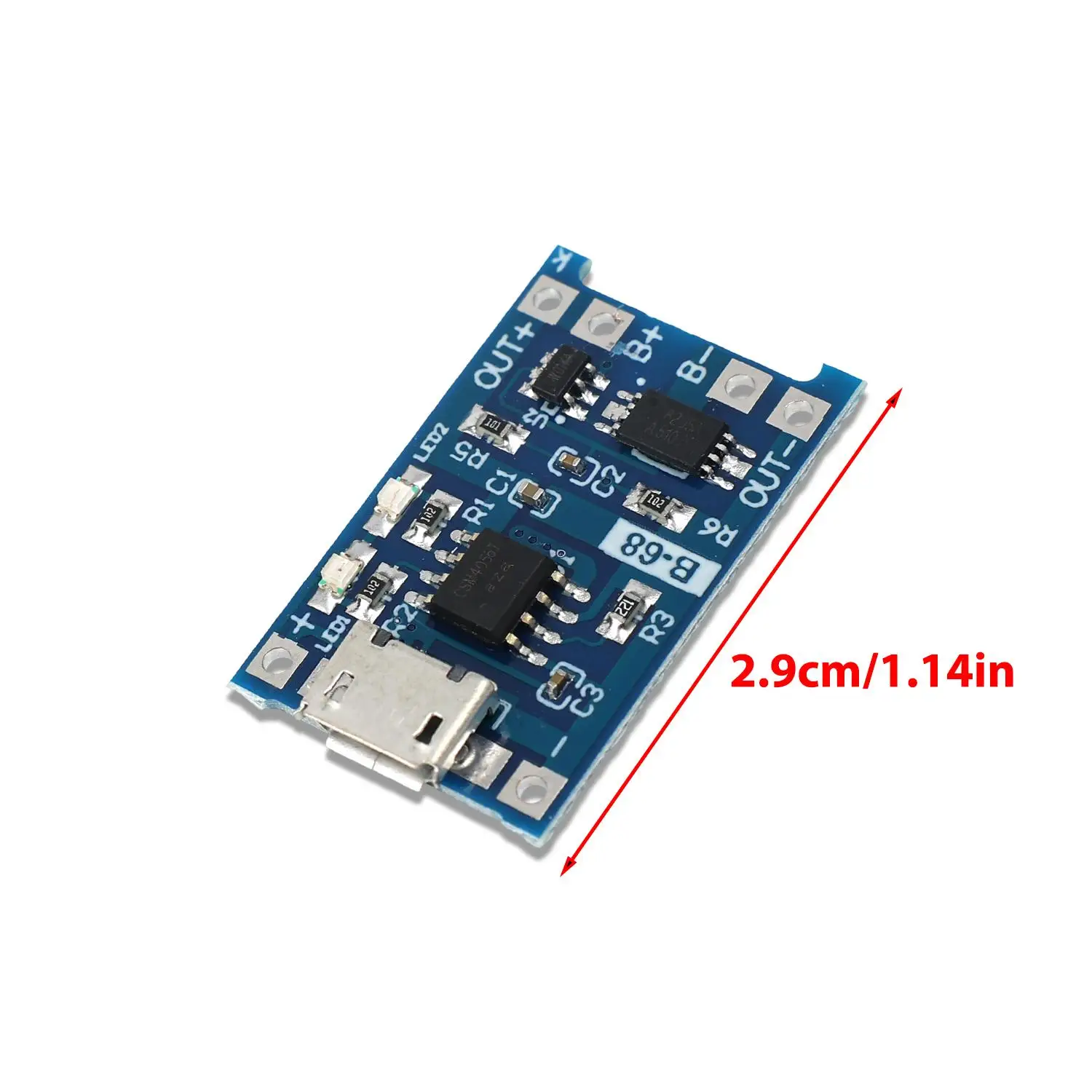 1-20Pcs 유형 C/마이크로 USB 충전 보드 커넥터 플러그(18650 리튬 배터리용) USB C 5V 1A 충전기 모듈(보호 기능 포함)