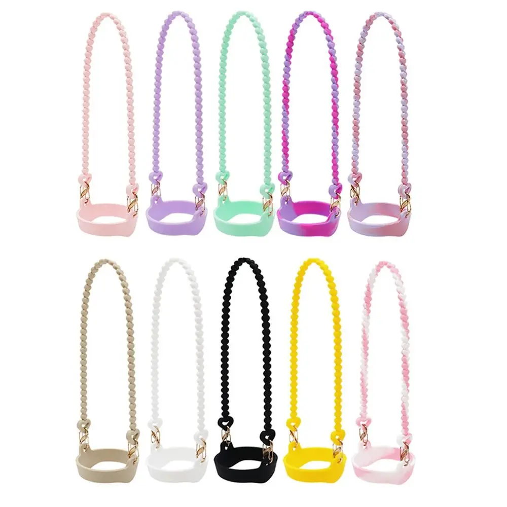 Silicone Water Bottle Carrier Holder Strap Anti Slip