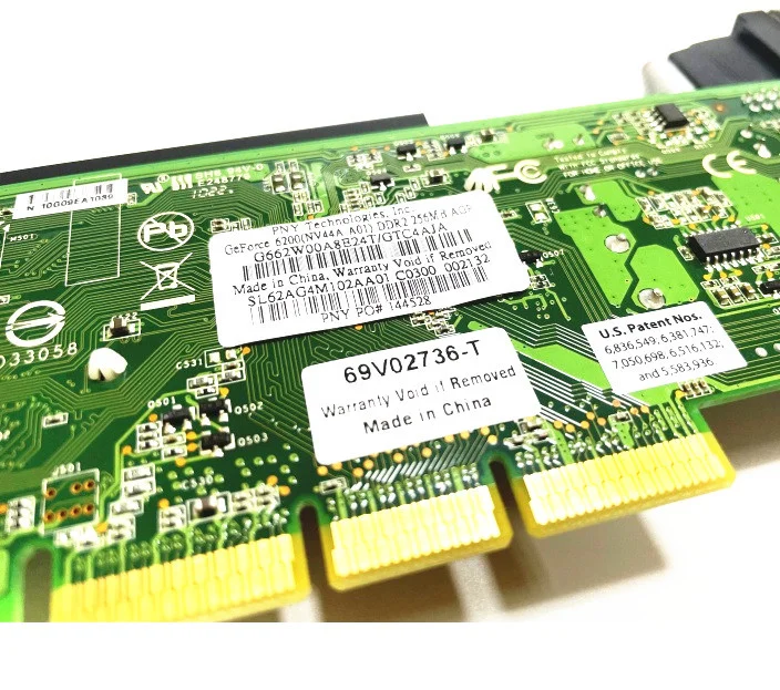 Placa Gráfica de Nvidia Geforce 6200 256m Agp 8x fx 6200 Ddr2 Dvi Vga Entalhe do Agp Novo - Imagem 2