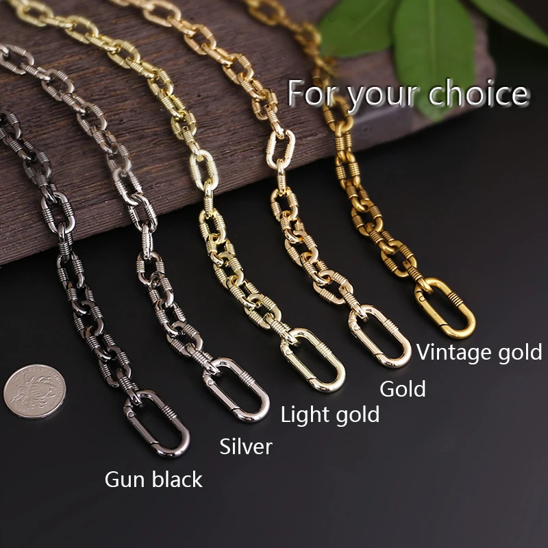TINBERON Chain Strap For Handbag Crossbody Metal Replacement Alloy Thread Chain Straps Women Bag Handles Belt Chains Accessories