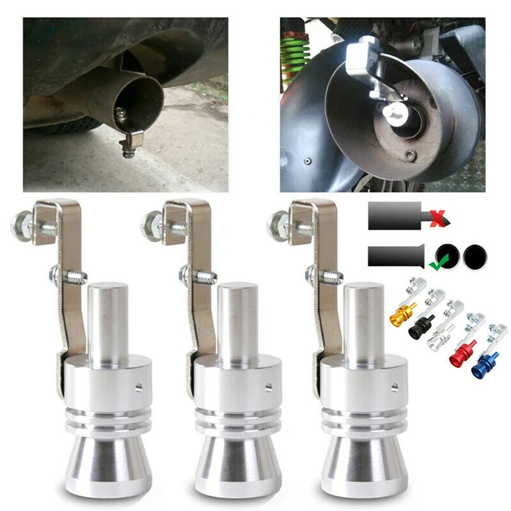 Car Turbmuffler Universal Sound Simulator Car Turbo Sound Whistle S/M/L/XL Vehicle Refit Device Exhaust Pipe Turbo Whistle