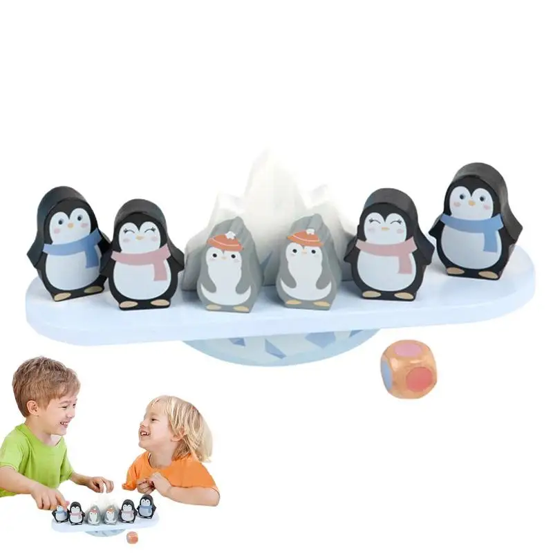 

Balancing Game Toy Wobble Balance Toy With Penguin Blocks Educational Toys For Kids Balance Game Toddler Preschooler