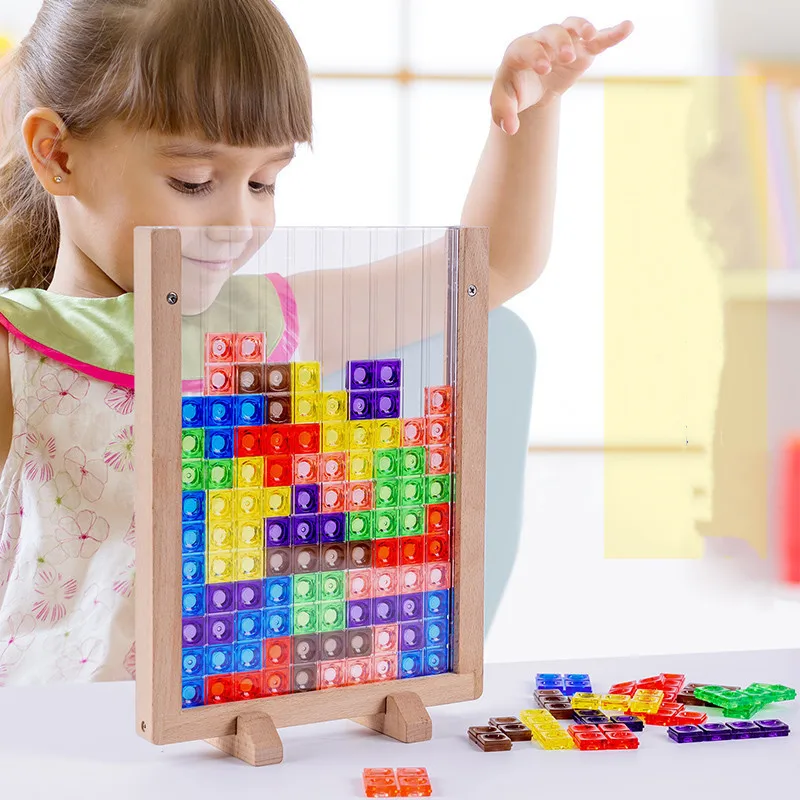 

Early Childhood Education Multifunctional 3d Puzzle Three-dimensional Block Game Hands-on And Brain Stimulating Interact