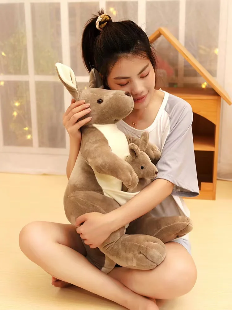 Adorable Anime Kangaroo 27 35cm Plush Toy Soft Stuffed Animal Ideal Gift for Christmas Thanksgiving Celebrations