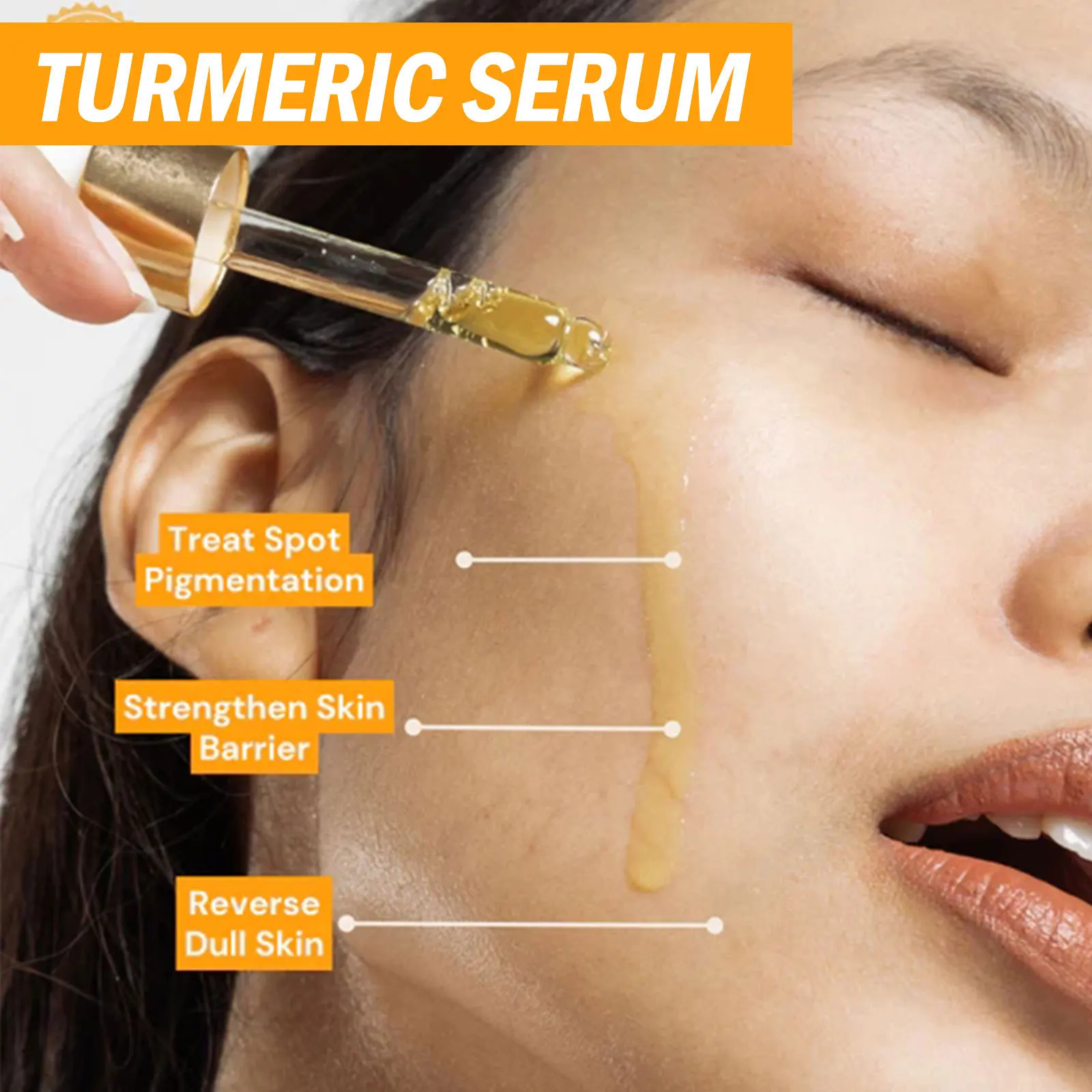 Turmeric Serum Dark Spots Corrector Melasma Pigmentation Removal Lighten Brighten Melanin Anti Aging Face Whitening Essence Care_voghion.com