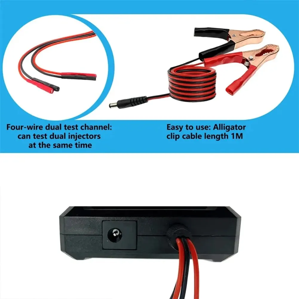 Fuel Injector Tester DIY Cleaning Tool Test Two Injectors Simultaneously 8 Pulse Power Drive Mode