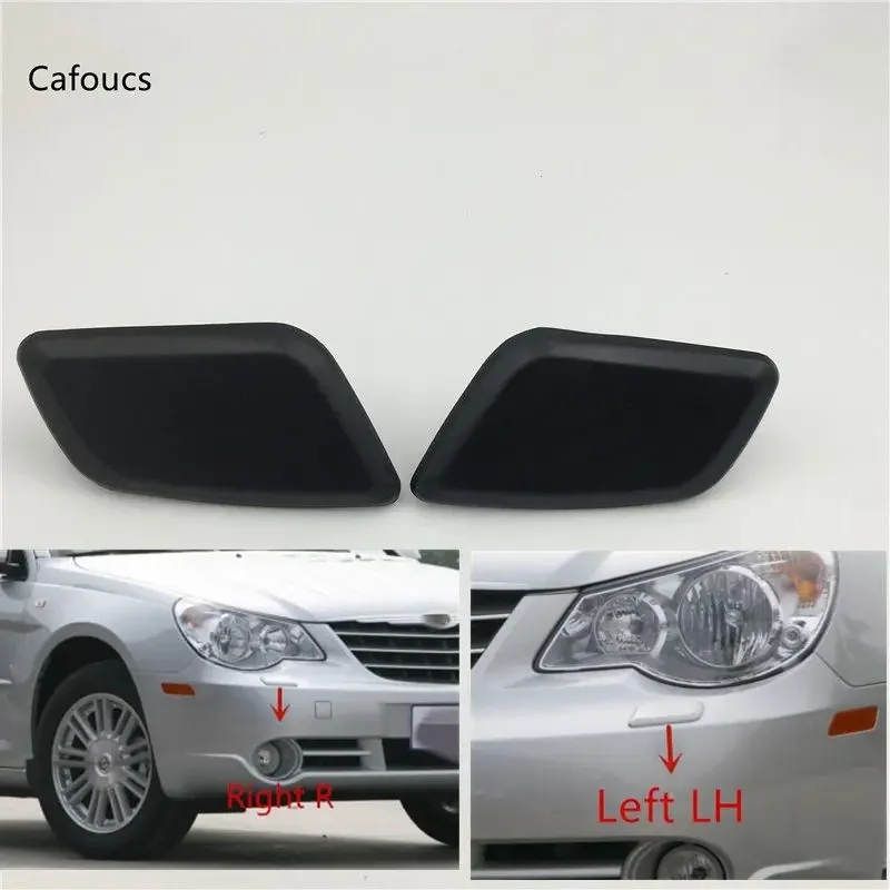 Front Bumper Headlamp Headlight Washer Cover Ceaning Cap For Chrysler Sebring 2008-2010