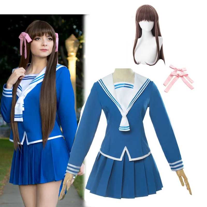 Anime-Fruits-Basket-Cosplay-Costume-Tohru-Honda-Cosplay-Student-Uniform
