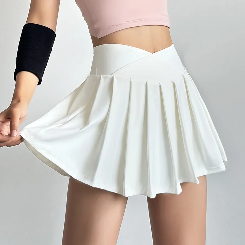 Leisure Women's Tennis Skirt Inner Lining Shorts Pleated