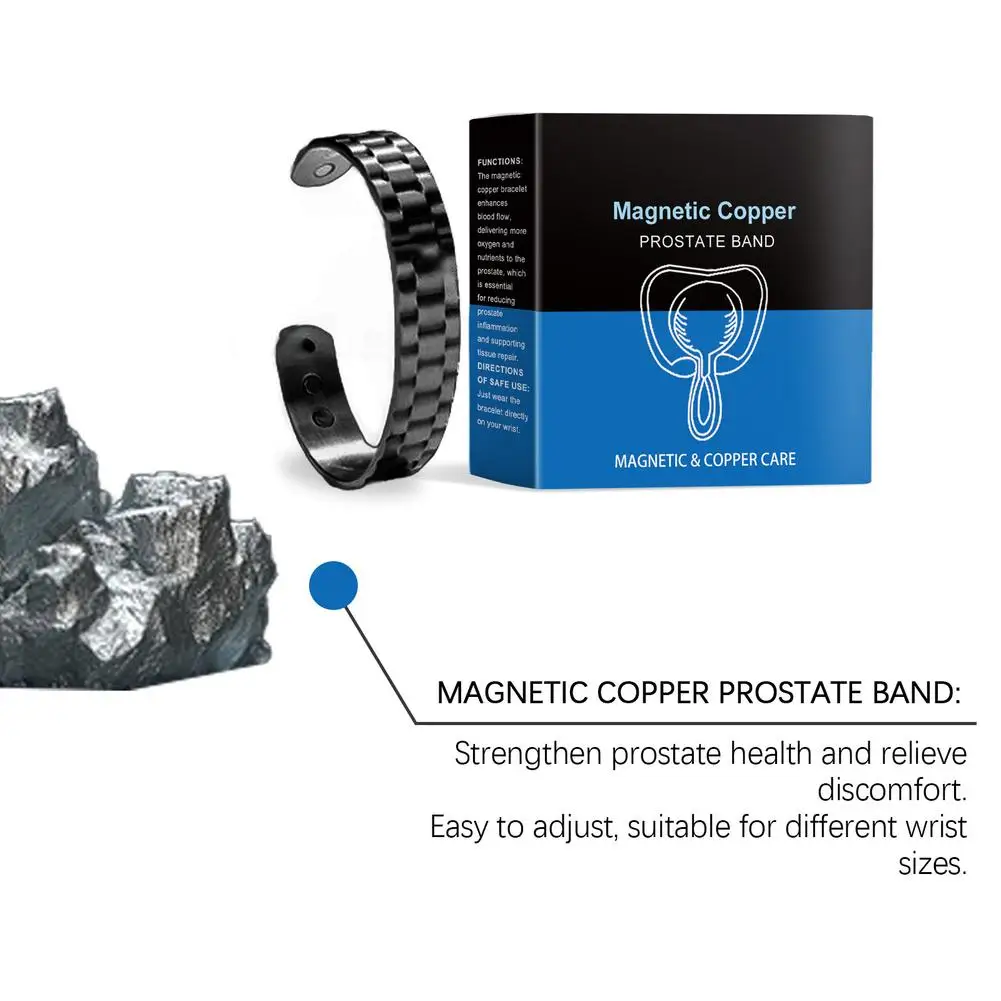 Magnetic Bracelet Magnetic Copper Prostate Band Magnetic Copper Band Men Therapy Bracelets Healthy Bracelet Energy Jewelry Gift Men Women
