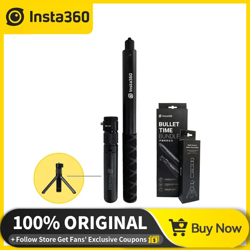Insta360 Bullet Time Accessory Invisible Selfie Stick For Insta 360 ONE X2 ONE R X Camera Accessory 360 Rotary Handle Tripod