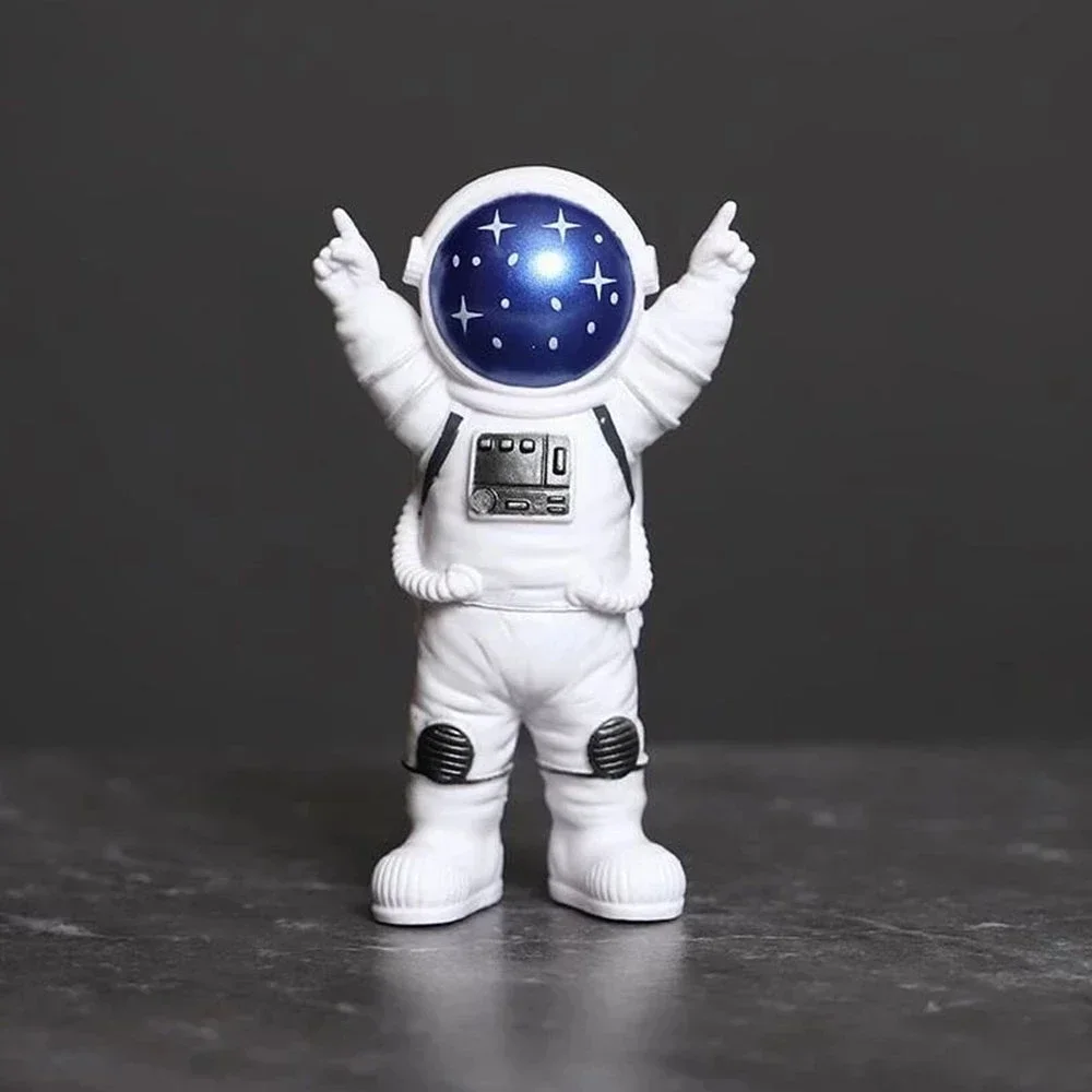 Astronaut Figure Statue Spaceman Sculpture Educational Toy Desktop Decoration Kids Gift Figurines & Miniatures