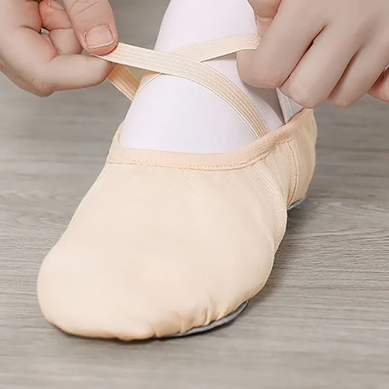 USHINE Women Ballet Shoes Canvas Girls Dance Slippers Split Sole Gymnastics Yoga Dancing Shoes Children Adult Ballerina dance shoes
