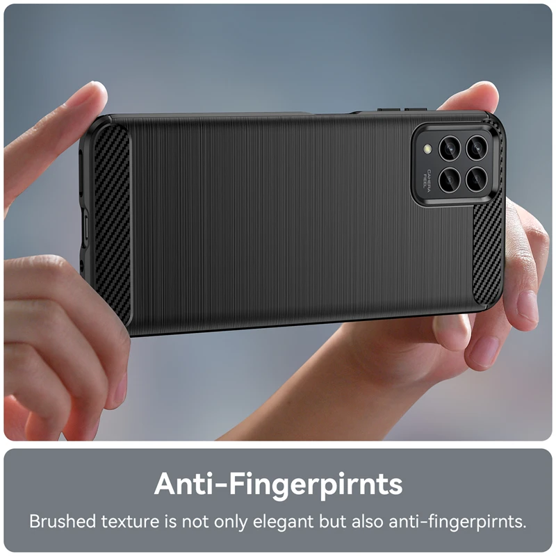Silicone Carbon Fiber Back Cover - Sleek and Durable Protection