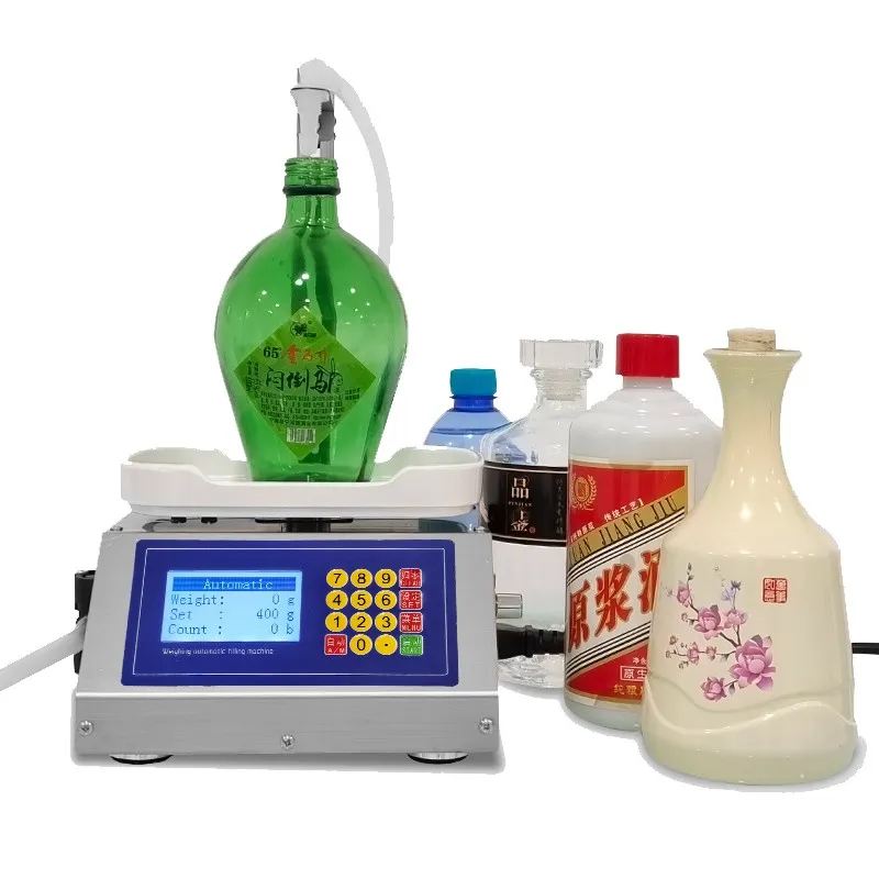 Bomba de Diafragma de Pesagem Eletrônica Máquina de Enchimento de Líquido Enchimento de Água de Escala Azeite Bebida de Suco de Vinho Csy3200 3000ml